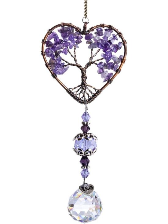 Other - Tree of Life Crystal Suncatcher Rainbow Drop Pendant Window Decor